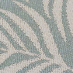 Lightweight Reversible Green Small Leaf Pattern Outdoor Rug