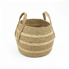 Palma Natural Belly Storage Basket with Handles