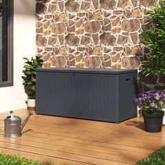 Grey Outdoor 430L PP Garden Storage Box