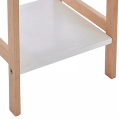 ARLA Bathroom Shelf Unit With Birchwood Frame