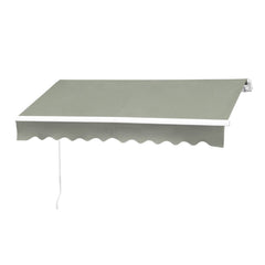 Retractable Grey Manual Patio Awning 2m x 1.5m