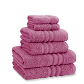 Catherine Lansfield Zero Twist Raspberry Cotton 6 Piece Towel Bale Set
