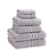 Catherine Lansfield Zero Twist Silver Grey Cotton 6 Piece Towel Bale Set