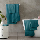 Catherine Lansfield Zero Twist Teal Green Cotton Towels