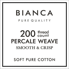 Bianca Pink 200TC 100% Cotton Percale Deep (32cm) Fitted Sheet