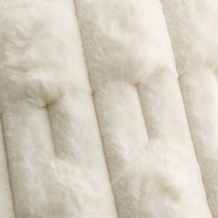 Bianca So Soft Cream Carved Faux Fur Cushion
