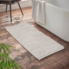 Bianca Aspen White Bobble Bath Runner