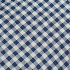 Catherine Lansfield Bamford Navy Blue Gingham Check Fitted Sheet