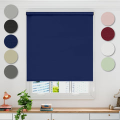 Navy Blue Blackout Roller Blind