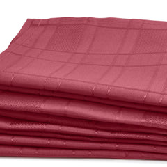 Chequers Wine Red Jacquard Napkin (Set of 4)
