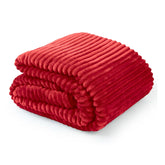 Dakota Red Flannel Fleece Soft Blanket Throw