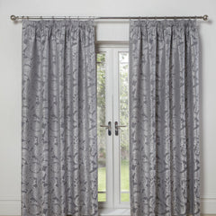 Duchess Silver Lined Pencil Pleat Jacquard Velvet Curtains