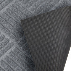 Cross Hatch Easy Care Absorbent Doormat in Grey