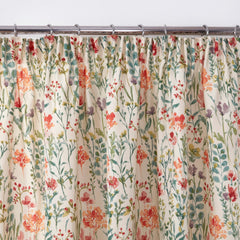 Amaryllis Floral Multi Pencil Pleat Curtains