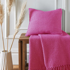 Hayden Pink Cotton Cushion (43cm x 43cm)