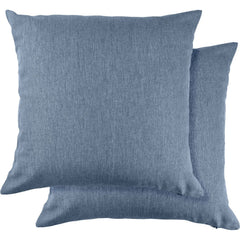 Jardin Blue Waterproof Indoor Outdoor Cushion Cover Pair (43cm x 43cm)