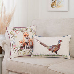 Friendly Fox Cubs Cushion (43cm x 43cm)