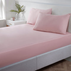Blush Super Soft Easycare Standard (25cm) Fitted Sheet
