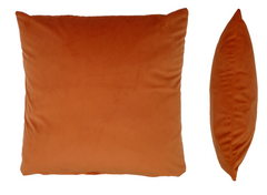 Opulence Pumpkin Orange Velvet Cushion Cover (50cm x 50cm)