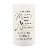 Personalised Footprint Flameless LED Candle