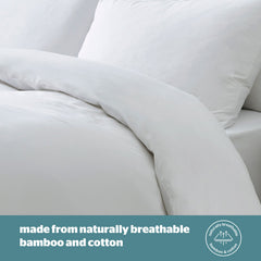Silentnight Restore White Cooling Bamboo & Cotton Duvet Set