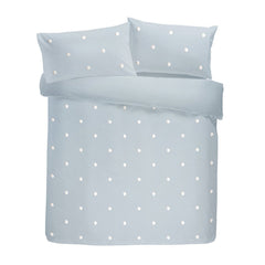 Dot Garden Duck Egg 100% Cotton Duvet Set