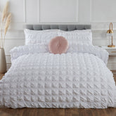 Sheraton White Super Soft Seersucker Duvet Set