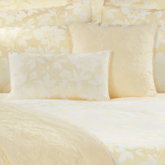 Lottie Lemon Luxury Jacquard Filled Boudoir Cushion (30cm x 50cm)