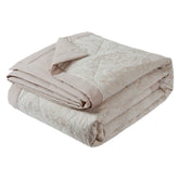 Paisley Natural Jacquard Bedspread (260cm x 260cm)