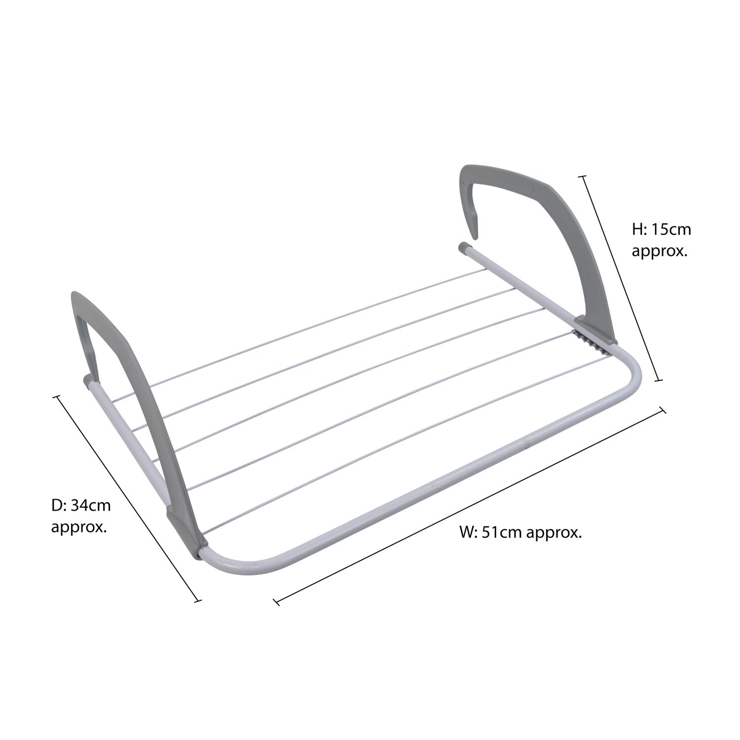 Over Door Radiator Clothes Drying Airer 3m (Pack of 2)
