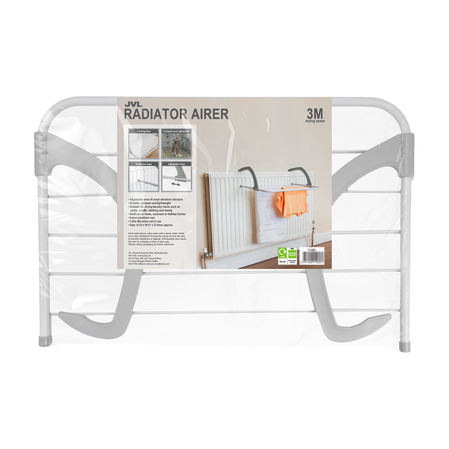 Over Door Radiator Clothes Drying Airer 3m