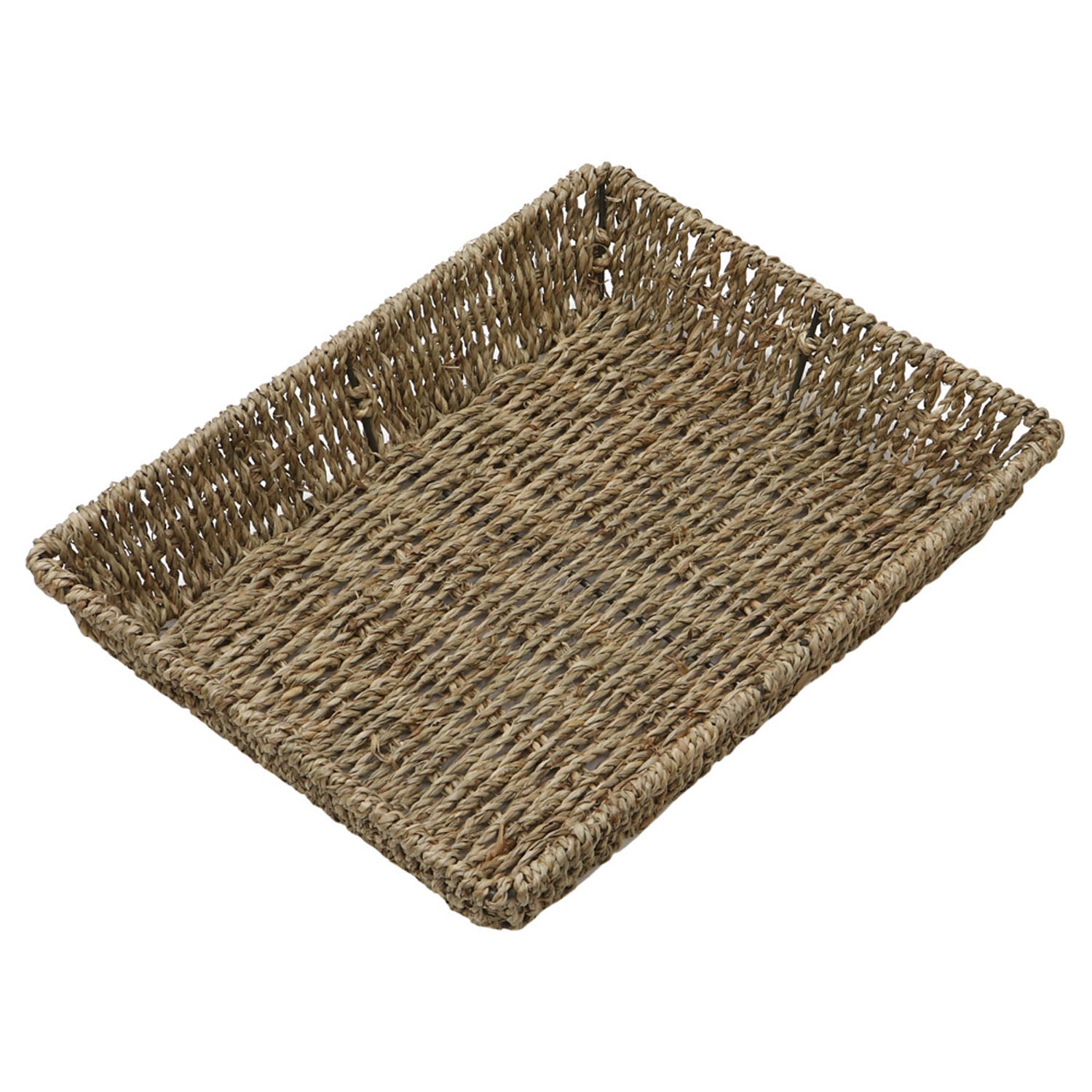 Set of 3 Seagrass Rectangular Storage Tray