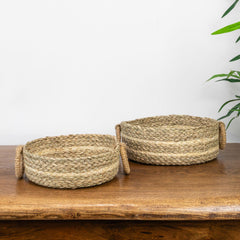 Palma Natural Set of 2 Natural Storage Baskets