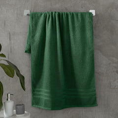 Catherine Lansfield Zero Twist Forest Green Cotton Towels