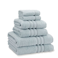 Catherine Lansfield Zero Twist Duck Egg Cotton 6 Piece Towel Bale Set