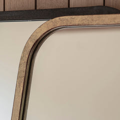 Kurva Gold Rectangle Mirror