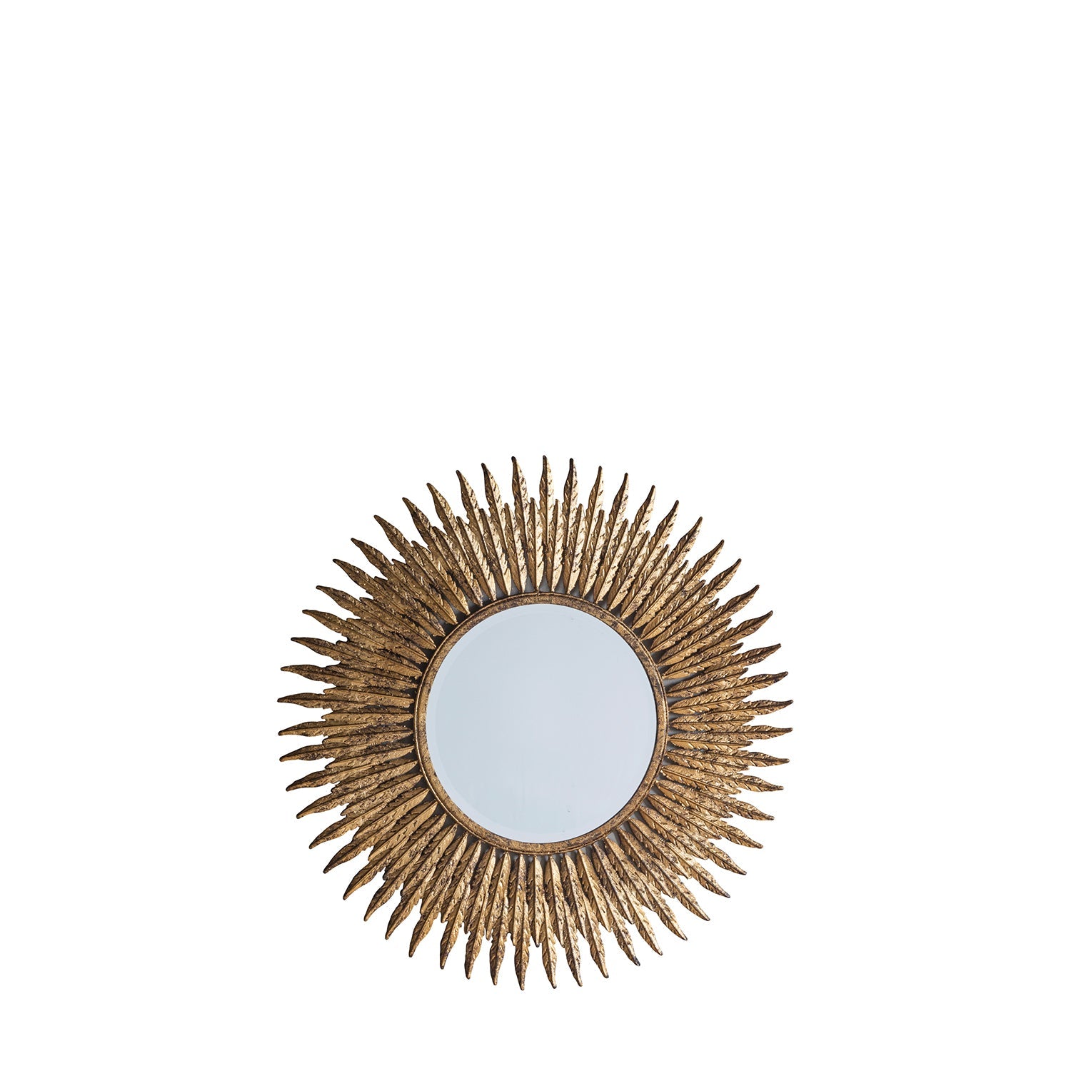 Quill Gold Feather Mirror 62cm