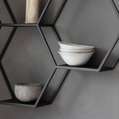 Heston Honeycomb Metal Wall Storage Unit