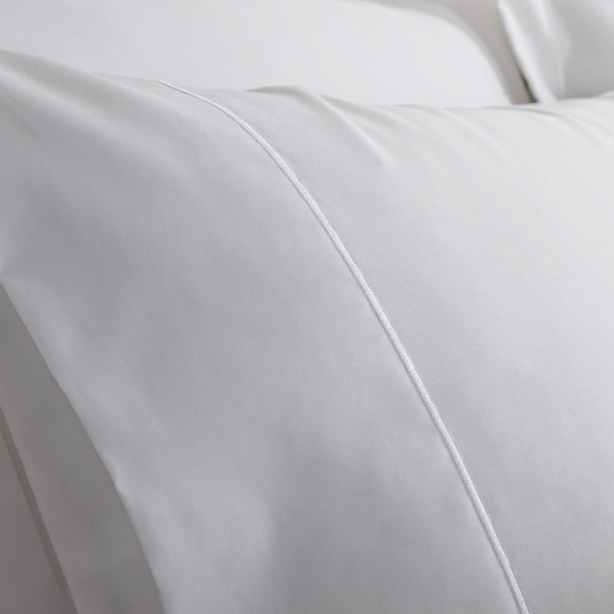 Bianca White 800TC Cotton Sateen Housewife Pillowcase Pair