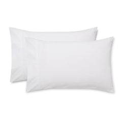 Bianca White 800TC Cotton Sateen Housewife Pillowcase Pair
