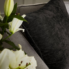 Hyperion Interiors Selene Black Cushion (55cm x 55cm)