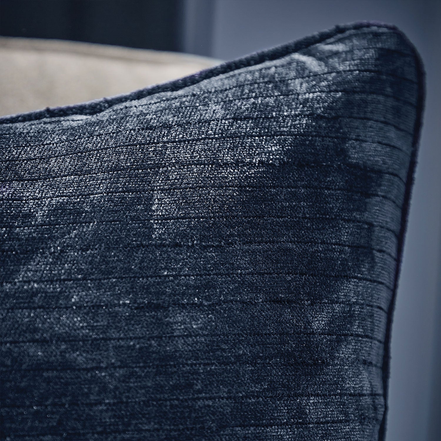 Hyperion Interiors Selene Deep Blue Cushion (55cm x 55cm)