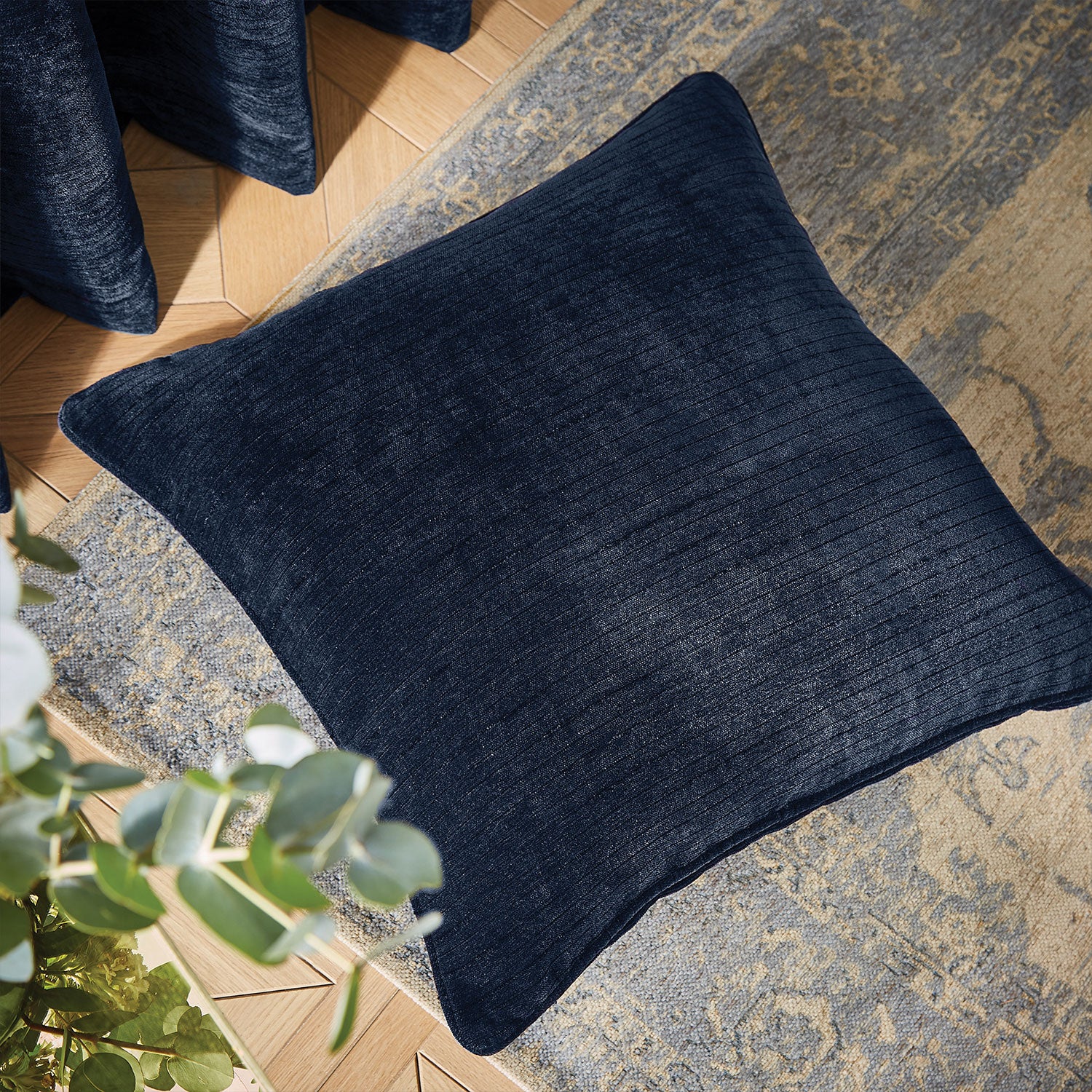 Hyperion Interiors Selene Deep Blue Cushion (55cm x 55cm)
