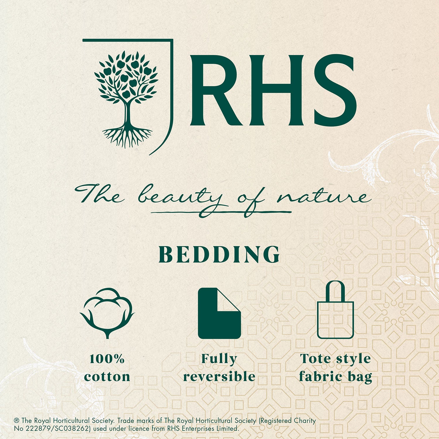 RHS Pia Floral Plum 200TC Cotton Reversible Duvet Set