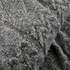 Bianca Grey Cosy Soft Cable Knit Blanket Throw
