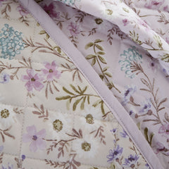 Bianca Ditsy Floral Lilac 200TC Cotton Reversible Bedspread