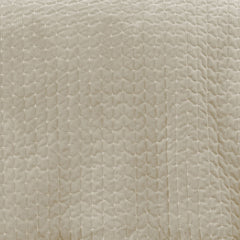 Bianca Attica Natural Velvet Embroidered Bedspread