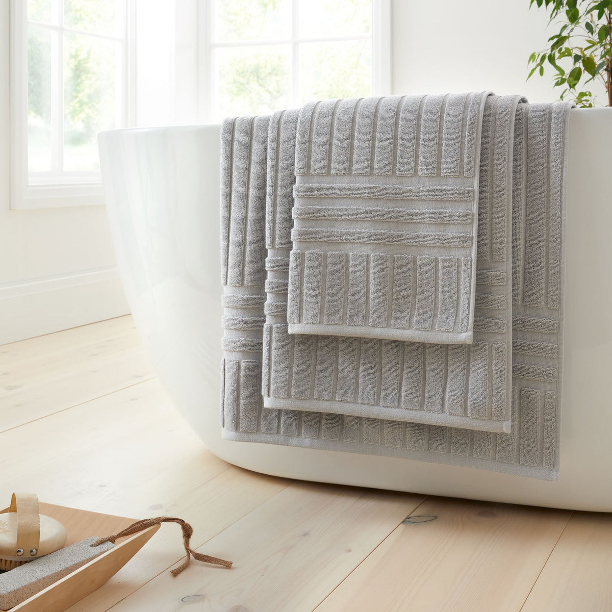 Bianca Hotel Cotton Silver Grey Towels