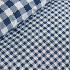 Catherine Lansfield Bamford Navy Gingham Check Reversible Duvet Set