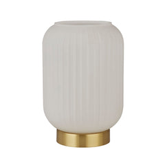 Flute Frosted Ribbed Acrylic Shade Table Lamp
